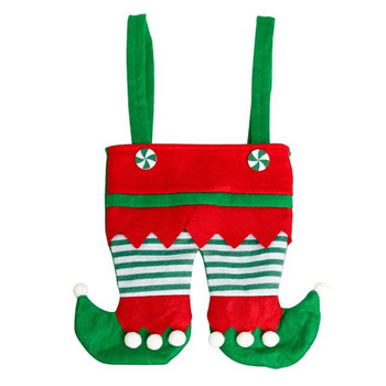 Коледна торбичка за подаръци Нетъкано облекло на елфи Чанта за бонбони Дядо Коледа 2024 г. Noel Feliz Navidad Весела Коледа Консумативи за деца