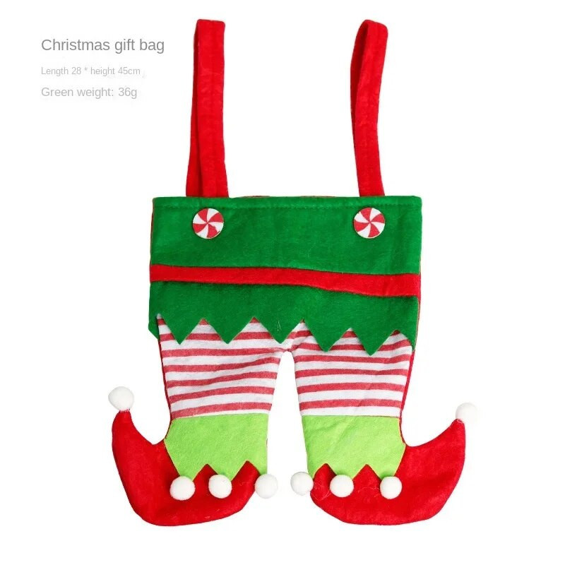 Vrećica za božićne poklone Netkana odjeća za vilenjake Djed Mraz Vrećica za slatkiše 2024. Noel Feliz Navidad Potrepštine za sretan Božić Naklon za djecu