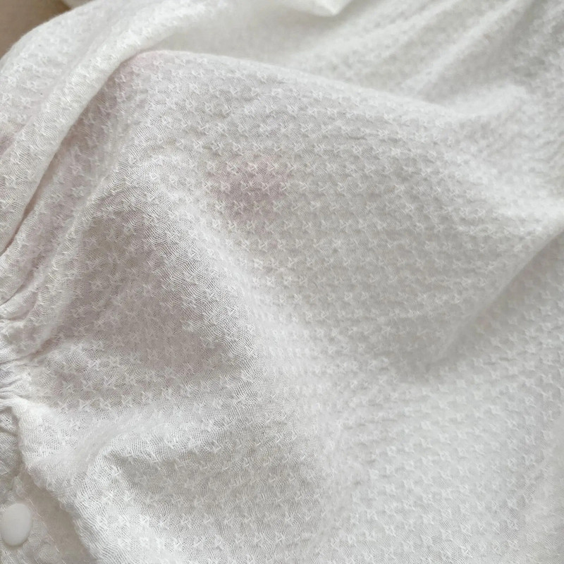 Korejski bodi za djevojčice 2023. Proljetni vez Peter Pan ovratnik Djevojački kombinezon Pamučni kombinezon dugih rukava princeza za malu djecu