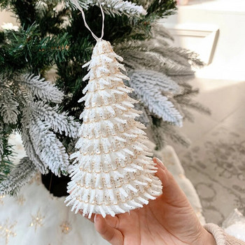 Χριστουγεννιάτικη Μπάλα Διακόσμηση Λευκή Αφρός Μπάλα Κρεμαστό Στολίδι Χριστουγεννιάτικο Δέντρο για Διακόσμηση πάρτι σπιτιού Χειροτεχνία DIY Δώρο