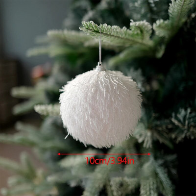 Božićna kuglica Dekoracija Bijela pjenasta kuglica Viseći ukras Ukrasi za božićno drvce za uređenje kućne zabave DIY rukotvorine Poklon