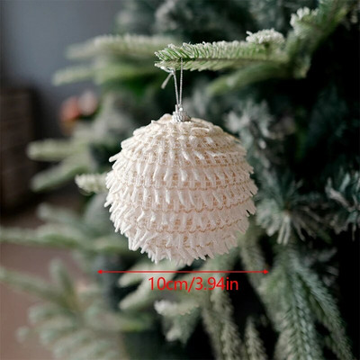 Božićna kuglica Dekoracija Bijela pjenasta kuglica Viseći ukras Ukrasi za božićno drvce za uređenje kućne zabave DIY rukotvorine Poklon