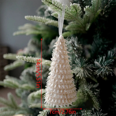 Božićna kuglica Dekoracija Bijela pjenasta kuglica Viseći ukras Ukrasi za božićno drvce za uređenje kućne zabave DIY rukotvorine Poklon