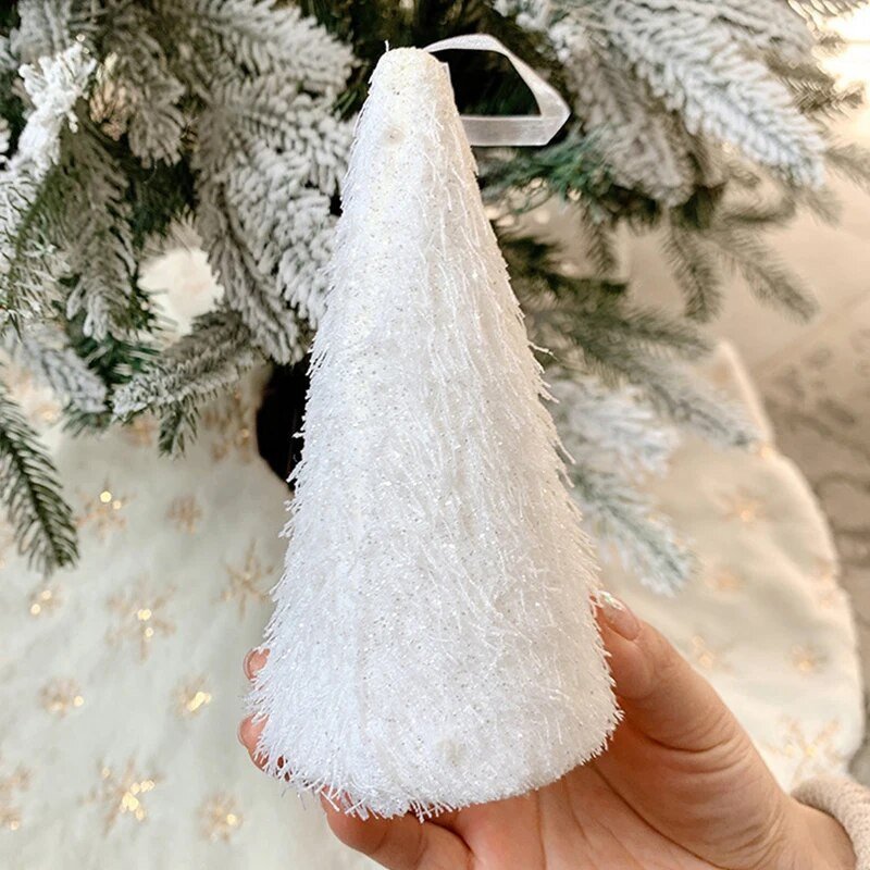 Božićna kuglica Dekoracija Bijela pjenasta kuglica Viseći ukras Ukrasi za božićno drvce za uređenje kućne zabave DIY rukotvorine Poklon