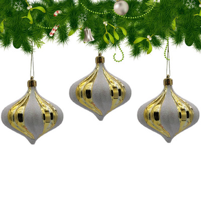 Χριστουγεννιάτικα στολίδια χριστουγεννιάτικου δέντρου Διακοσμήσεις μπάλας χριστουγεννιάτικου δέντρου Σχέδιο κρεμμυδιού μπάλας Χριστουγεννιάτικη μπάλα κρεμαστό στολίδια για