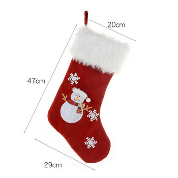 Χριστουγεννιάτικες κάλτσες Κάλτσες Led Light Up Santa Elk Κάλτσες Χριστουγεννιάτικη τσάντα δώρου Χριστουγεννιάτικο τζάκι Χριστουγεννιάτικο δέντρο Χριστουγεννιάτικη διακόσμηση για παιδιά Δώρο