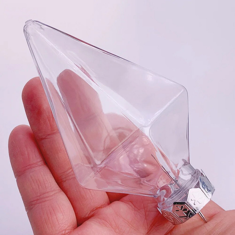 Προώθηση - 6 τεμάχια x DIY Αθραυστική Διαφανής Χριστουγεννιάτικη Διακόσμηση Σπιτιού Στολίδι Μπαλίτσα 115*60mm Πλαστικό Διαμάντι