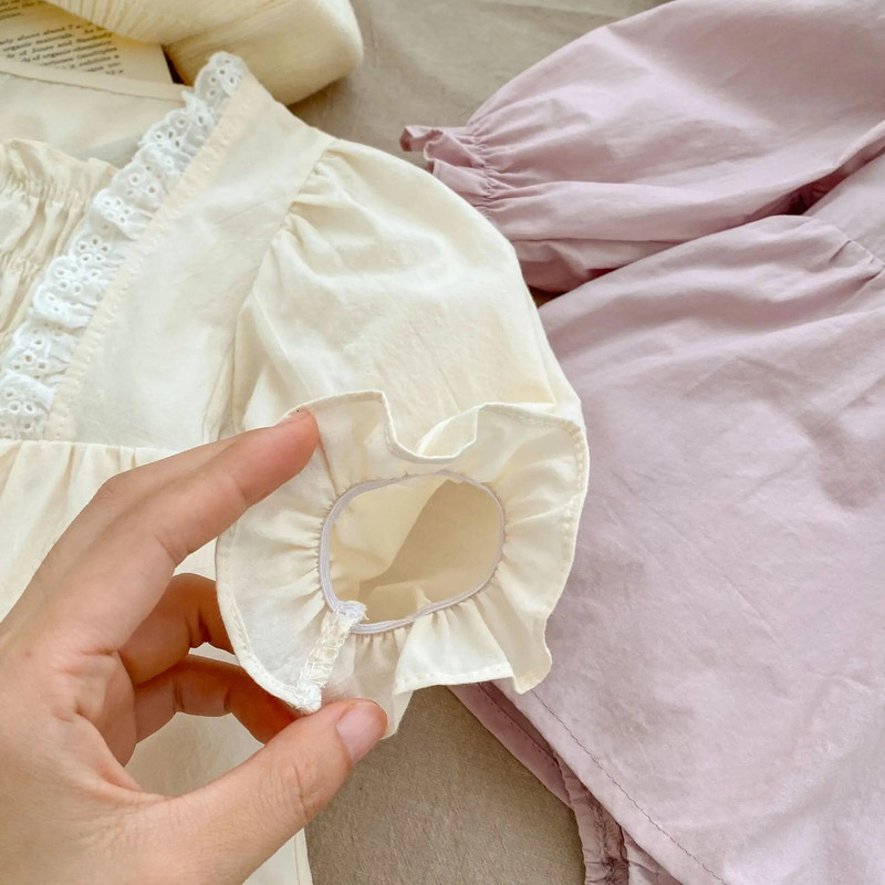 Jednodijelni kombinezon za novorođenčad od 0 do 2 godine Jednodijelni kombinezon za dojenčad 2023 Proljetna, tanka pamučna odjeća dugih rukava za djevojčice