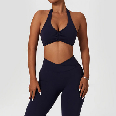 Γυμναστήριο Γυναικείο σετ δύο τεμαχίων Σέξι σουτιέν χωρίς ραφή Αθλητική προπόνηση Ρούχα για τρέξιμο 2 τμχ Γυναικείο Σετ γιόγκα Active Gym Wear Sport κοστούμι