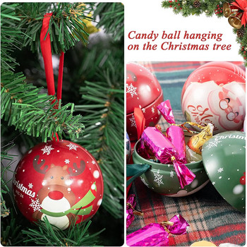 Διακοσμητικό χριστουγεννιάτικο δέντρο 7 εκ. Μπιμπρίκι με στάμπα Χριστουγεννιάτικου πάρτι Κρεμαστό στολίδι για χριστουγεννιάτικα στολίδια σπιτιού Κονσέρβες δώρο