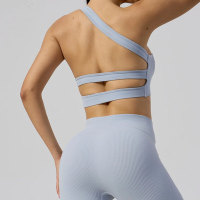 Bešavni sportski set Ženski dvodijelni 2PCS Crop Top grudnjak Tajice Odjeća za vježbanje Odjeća za fitness 2023. Odijelo za trčanje u teretani Ženska odjeća za jogu