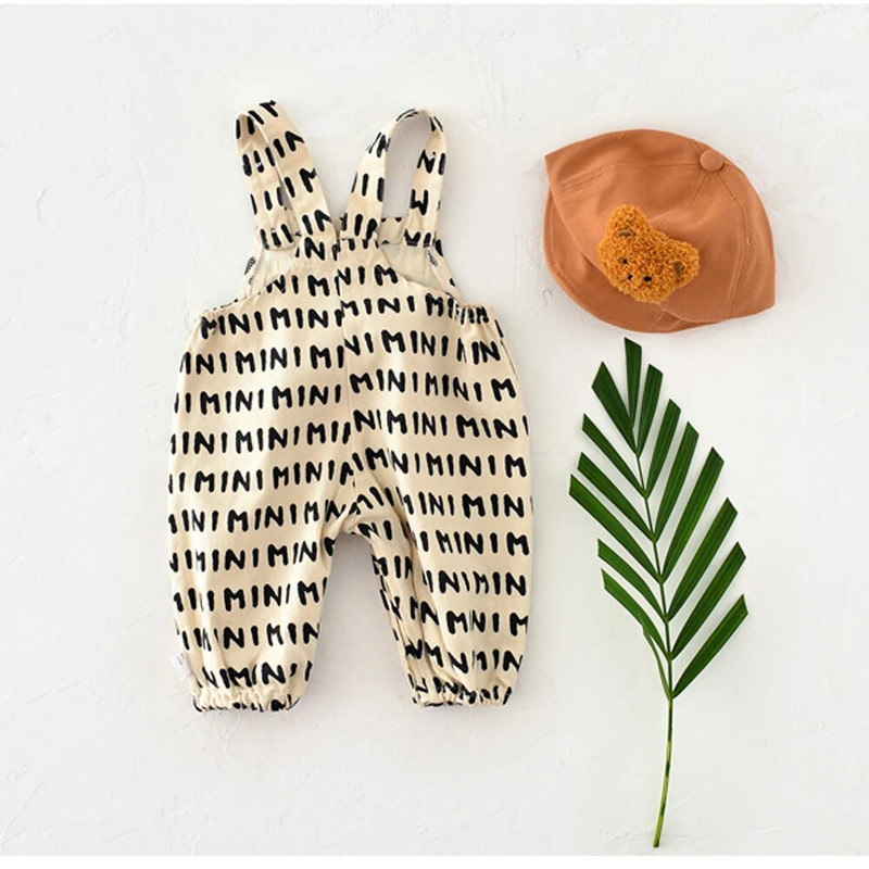 Βρεφικά βρεφικά φθινοπωρινά ρούχα Βαμβακερές φόρμες για μωρά αγόρια κοριτσάκια Bear ριγέ ολόσωμη φόρμα κορεατικού στυλ Μικρά κορίτσια Φαρδιά casual παντελόνια