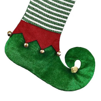 Голям размер Коледни чорапи Фея Чорапи Коледни коледни чорапи Подаръчна торбичка Висулка