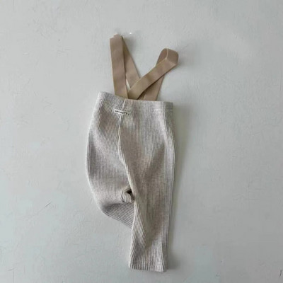Korejske jednobojne tajice za bebe Uske hlače za malu djecu Dječaci Pp hlače Pamučne kombinezone za djevojčice Dječje ležerne hlače Tajice s remenom za bebe
