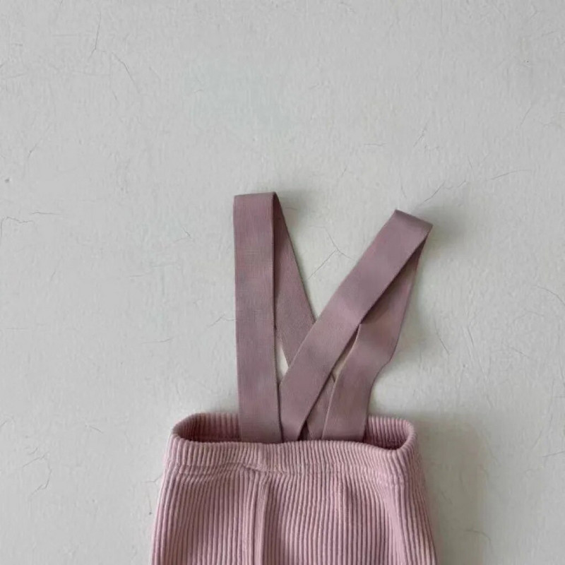 Korejske jednobojne tajice za bebe Uske hlače za malu djecu Dječaci Pp hlače Pamučne kombinezone za djevojčice Dječje ležerne hlače Tajice s remenom za bebe