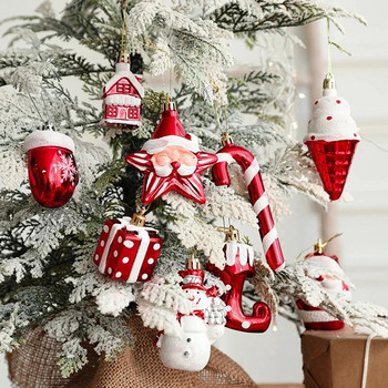 2 τεμ. Χριστουγεννιάτικες μπάλες από άλκες Διακοσμητικά μπιχλιμπίδι Κρεμαστό χριστουγεννιάτικο δέντρο Χριστουγεννιάτικα διακοσμητικά σπιτιού Navidad 2022 Γενέθλια Πρωτοχρονιά