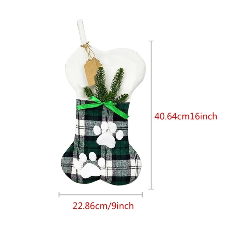 Svētku krāsains Ziemassvētku zeķes Ziemassvētku iekarināms ornaments