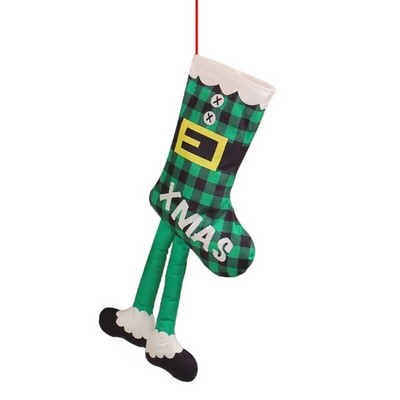 Χριστουγεννιάτικες κάλτσες μεγάλου μεγέθους Κάλτσες μακριά στολίδια ποδιών Δώρο τσάντα καραμέλας για τζάκια Διακόσμηση κρεμαστή δέντρο