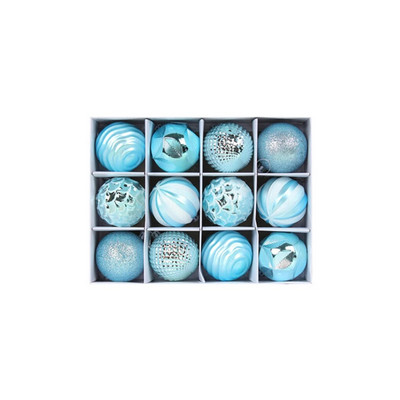 12PCS 6CM Božićne kuglice Viseće Festivalske atmosfere Dekoracije Rođendanske Ukrasi za fotografije u zatvorenom prostoru na otvorenom