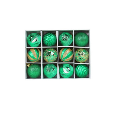 12PCS 6CM Božićne kuglice Viseće Festivalske atmosfere Dekoracije Rođendanske Ukrasi za fotografije u zatvorenom prostoru na otvorenom