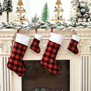 Коледен чорап Дядо Коледа Торба с подаръци Коледни чорапи Коледни украси за дома Noel Decor Navidad Нова година 2023