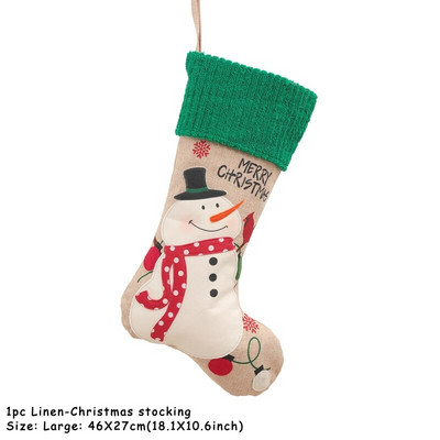 Χριστουγεννιάτικη κάλτσα με τσάντα δώρου Χριστουγεννιάτικες κάλτσες Χριστουγεννιάτικες κάλτσες για το σπίτι Noel Decor Navidad Πρωτοχρονιά 2023