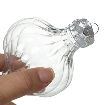 Νέα διαφανή πλαστικά κενά μενταγιόν με μπάλα σε πολλαπλά σχήματα που γεμίζουν Χριστουγεννιάτικα στολίδια Κρεμαστά στολίδια Γάμου Δημιουργικά κουτιά δώρου