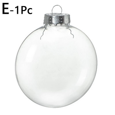 Novi prozirni plastični prazni kuglasti privjesci u više oblika za božićno drvce koje se mogu puniti Viseći ukrasi za vjenčanje Kreativne kutije za darove