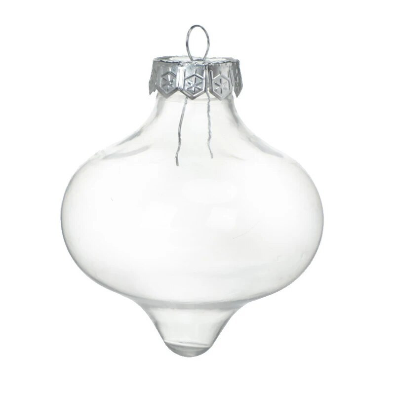 Novi prozirni plastični prazni kuglasti privjesci u više oblika za božićno drvce koje se mogu puniti Viseći ukrasi za vjenčanje Kreativne kutije za darove
