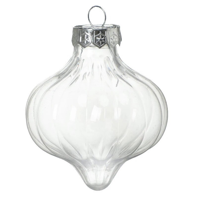 Novi prozirni plastični prazni kuglasti privjesci u više oblika za božićno drvce koje se mogu puniti Viseći ukrasi za vjenčanje Kreativne kutije za darove