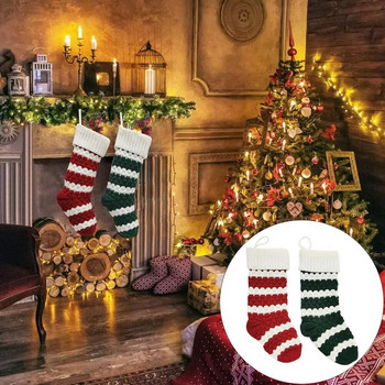 1 τμχ Χριστουγεννιάτικο στολίδι με κάλτσες Άγιος Βασίλης & Χιονάνθρωπος & Τάρανδος, Κρεμαστό κρεμαστό χριστουγεννιάτικο κάλτσες