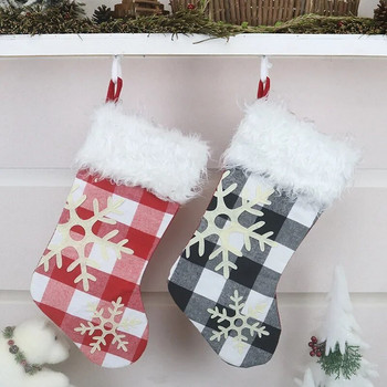 Коледни чорапи Подаръчна торбичка Снежинкови чорапи Висящи коледни чорапи Коледна елха Висяща украса Доставки Подаръчна торбичка