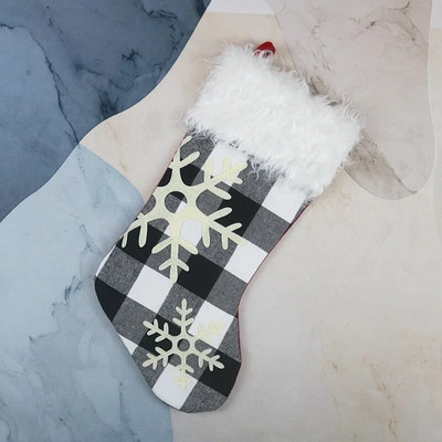 Božićne čarape Vrećica za poklone Snježne čarape Viseće božićne čarape Vrećica za poklone Potrepštine za božićno drvce