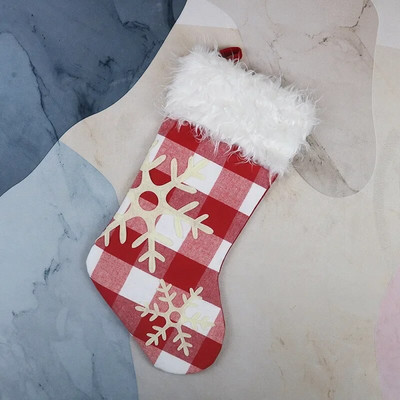 Božićne čarape Vrećica za poklone Snježne čarape Viseće božićne čarape Vrećica za poklone Potrepštine za božićno drvce