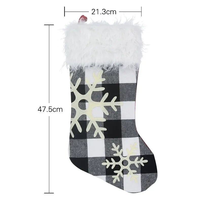 Božićne čarape Vrećica za poklone Snježne čarape Viseće božićne čarape Vrećica za poklone Potrepštine za božićno drvce