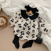 Καλοκαιρινή βρεφική φόρμα κομμωτηρίου Βαμβακερή γλυκιά πριγκίπισσα για κορίτσια Romper σετ ρούχων για νήπια Μαλακά βρεφικά ρούχα για κοριτσάκια Βρεφικά ρούχα