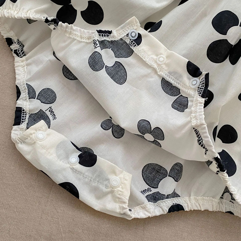 Καλοκαιρινή βρεφική φόρμα κομμωτηρίου Βαμβακερή γλυκιά πριγκίπισσα για κορίτσια Romper σετ ρούχων για νήπια Μαλακά βρεφικά ρούχα για κοριτσάκια Βρεφικά ρούχα