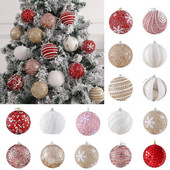 2/5 τμχ 8 εκ. Πέρλες με παγιέτες Χριστουγεννιάτικη μπάλα Χριστουγεννιάτικο Δέντρο Κρεμαστό Παστορικό Ρουστίκ Διακόσμηση Πάρτι για Σπίτι Navidad Πρωτοχρονιά 2021