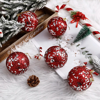 2/5 τμχ 8 εκ. Πέρλες με παγιέτες Χριστουγεννιάτικη μπάλα Χριστουγεννιάτικο Δέντρο Κρεμαστό Παστορικό Ρουστίκ Διακόσμηση Πάρτι για Σπίτι Navidad Πρωτοχρονιά 2021