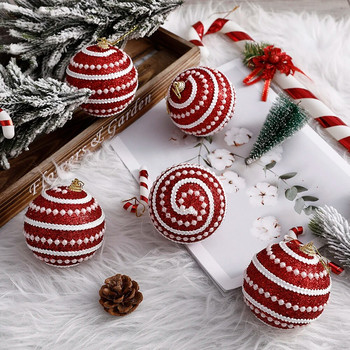 2/5 τμχ 8 εκ. Πέρλες με παγιέτες Χριστουγεννιάτικη μπάλα Χριστουγεννιάτικο Δέντρο Κρεμαστό Παστορικό Ρουστίκ Διακόσμηση Πάρτι για Σπίτι Navidad Πρωτοχρονιά 2021