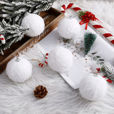 2/5 τμχ 8 εκ. Πέρλες με παγιέτες Χριστουγεννιάτικη μπάλα Χριστουγεννιάτικο Δέντρο Κρεμαστό Παστορικό Ρουστίκ Διακόσμηση Πάρτι για Σπίτι Navidad Πρωτοχρονιά 2021