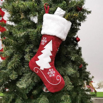 1 πακέτο, χριστουγεννιάτικες κάλτσες, χριστουγεννιάτικα στολίδια, εορταστικά αξεσουάρ, στολίδια χριστουγεννιάτικων δέντρων