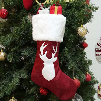 1 πακέτο, χριστουγεννιάτικες κάλτσες, χριστουγεννιάτικα στολίδια, εορταστικά αξεσουάρ, στολίδια χριστουγεννιάτικων δέντρων