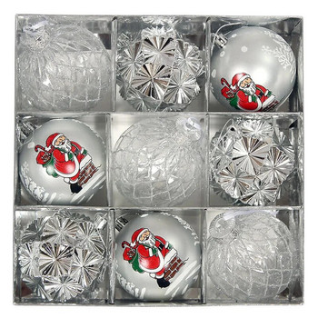 2023 Νέα Χριστουγεννιάτικη Μπάλα Χριστουγεννιάτικη Διακόσμηση Ηλεκτροπλαστική Πλαστική Μπάλα Χριστουγεννιάτικη Μπάλα Σετ Κρεμαστό Σπίτι Διακόσμηση