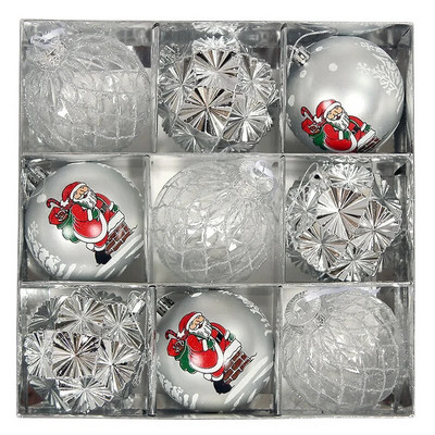2023 Νέα Χριστουγεννιάτικη Μπάλα Χριστουγεννιάτικη Διακόσμηση Ηλεκτροπλαστική Πλαστική Μπάλα Χριστουγεννιάτικη Μπάλα Σετ Κρεμαστό Σπίτι Διακόσμηση