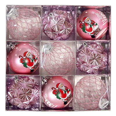2023 Νέα Χριστουγεννιάτικη Μπάλα Χριστουγεννιάτικη Διακόσμηση Ηλεκτροπλαστική Πλαστική Μπάλα Χριστουγεννιάτικη Μπάλα Σετ Κρεμαστό Σπίτι Διακόσμηση