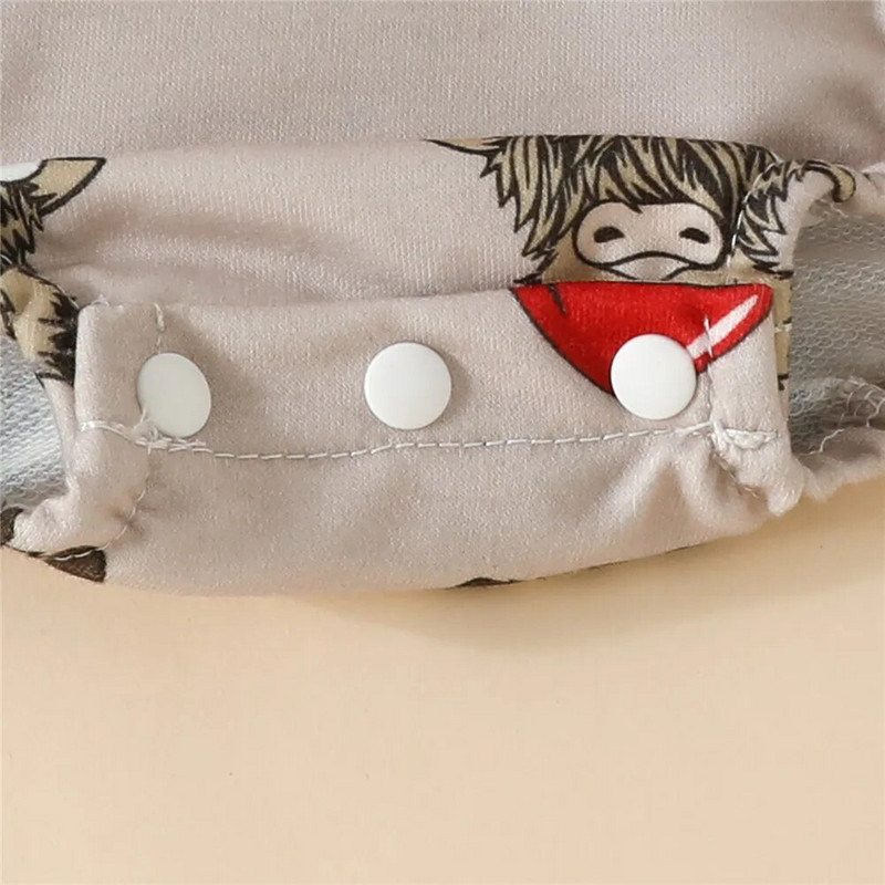 2023. gads, jaundzimušie, zēni, meitenes, Ziemassvētku bikses, apģērbi, liellopu cepures, apdrukas ar garām piedurknēm, džemperi ar O veida kakla izgriezumu, kombinezoni, Ziemassvētku kostīmi