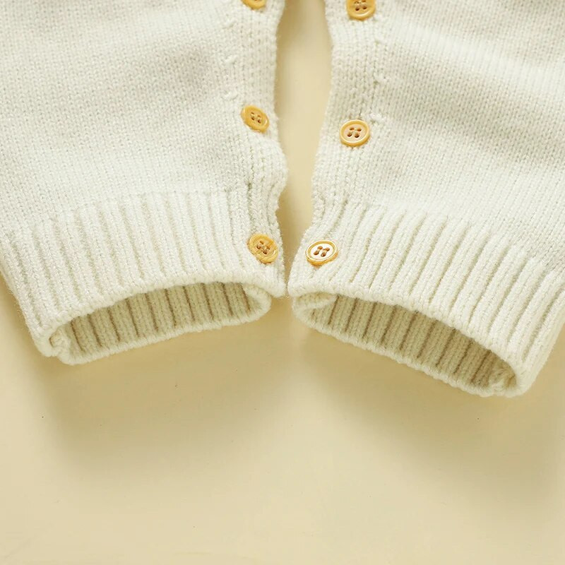 Pletene akrilne gaćice dugih rukava za dječake i djevojčice sa slatkim duginim printom 0-18 mjeseci Proljetni i jesenski kombinezon za dojenčad