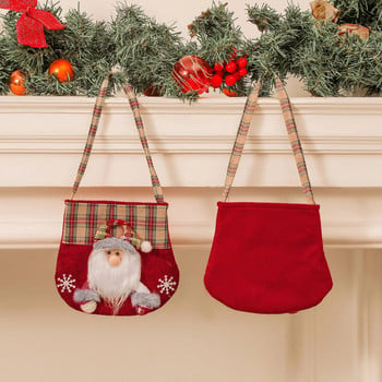 Χριστουγεννιάτικη τσάντα τσάντα χριστουγεννιάτικου Santa Snowman Xmas Τσάντα δώρου Χριστουγεννιάτικο στολίδι Χριστουγεννιάτικη διακόσμηση για διακόσμηση σπιτιού Πρωτοχρονιά Noel Navidad