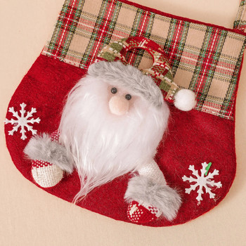 Χριστουγεννιάτικη τσάντα τσάντα χριστουγεννιάτικου Santa Snowman Xmas Τσάντα δώρου Χριστουγεννιάτικο στολίδι Χριστουγεννιάτικη διακόσμηση για διακόσμηση σπιτιού Πρωτοχρονιά Noel Navidad